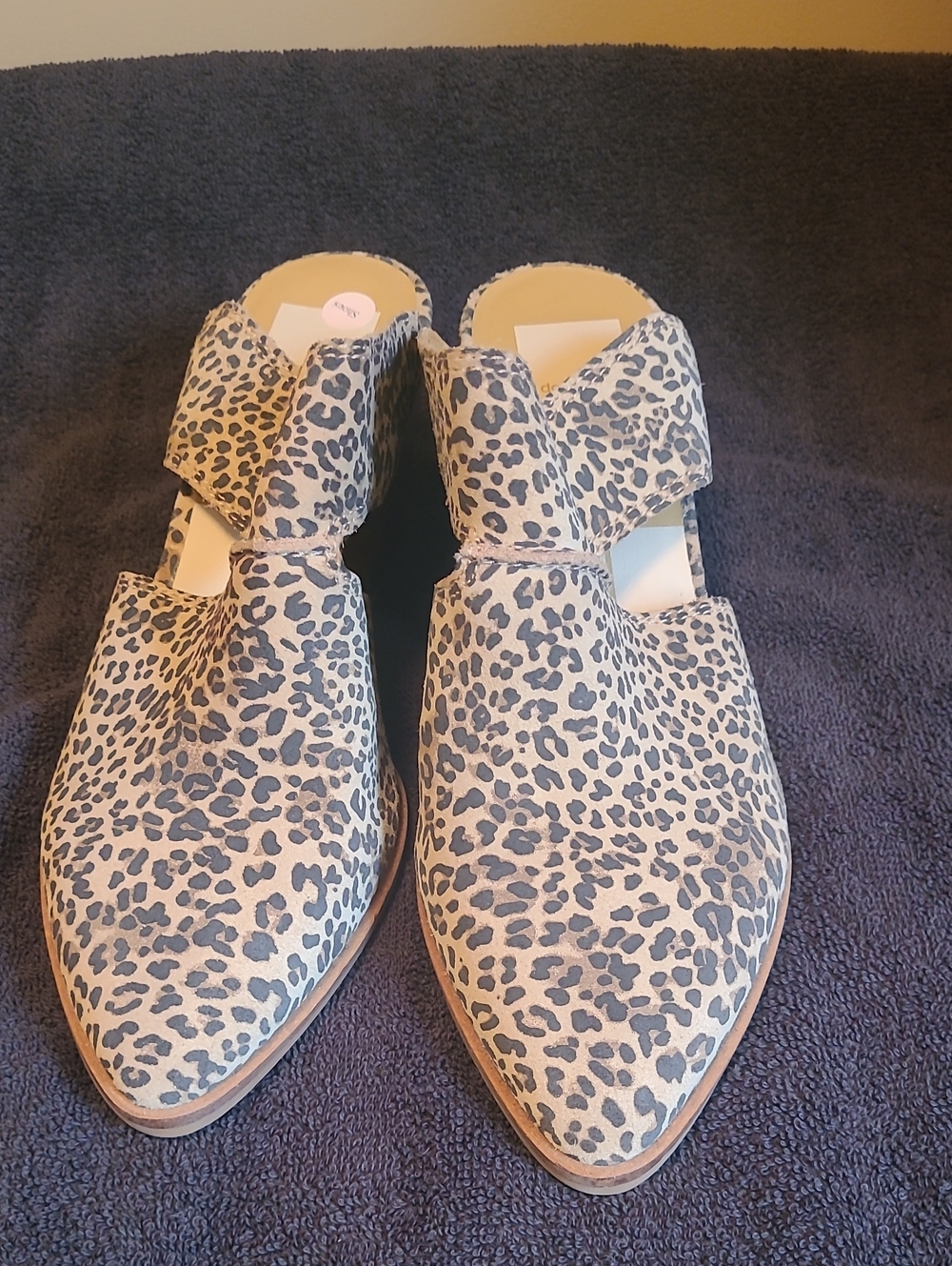 Dolce Vita Women's Leopard Print Block Heel Mules